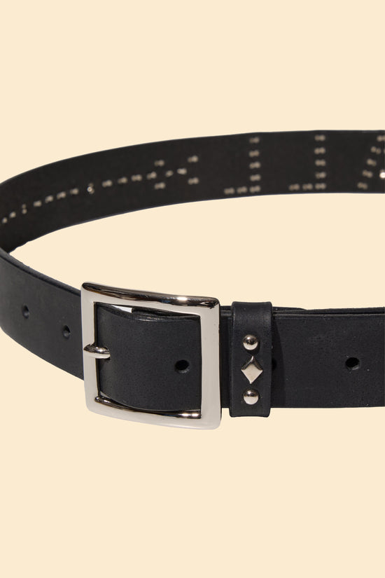 Radiall Rhodes Studded Leather Belt - Black