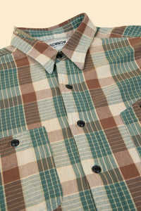BOW WOW Repaired Mountain Pocket Flannel Shirt