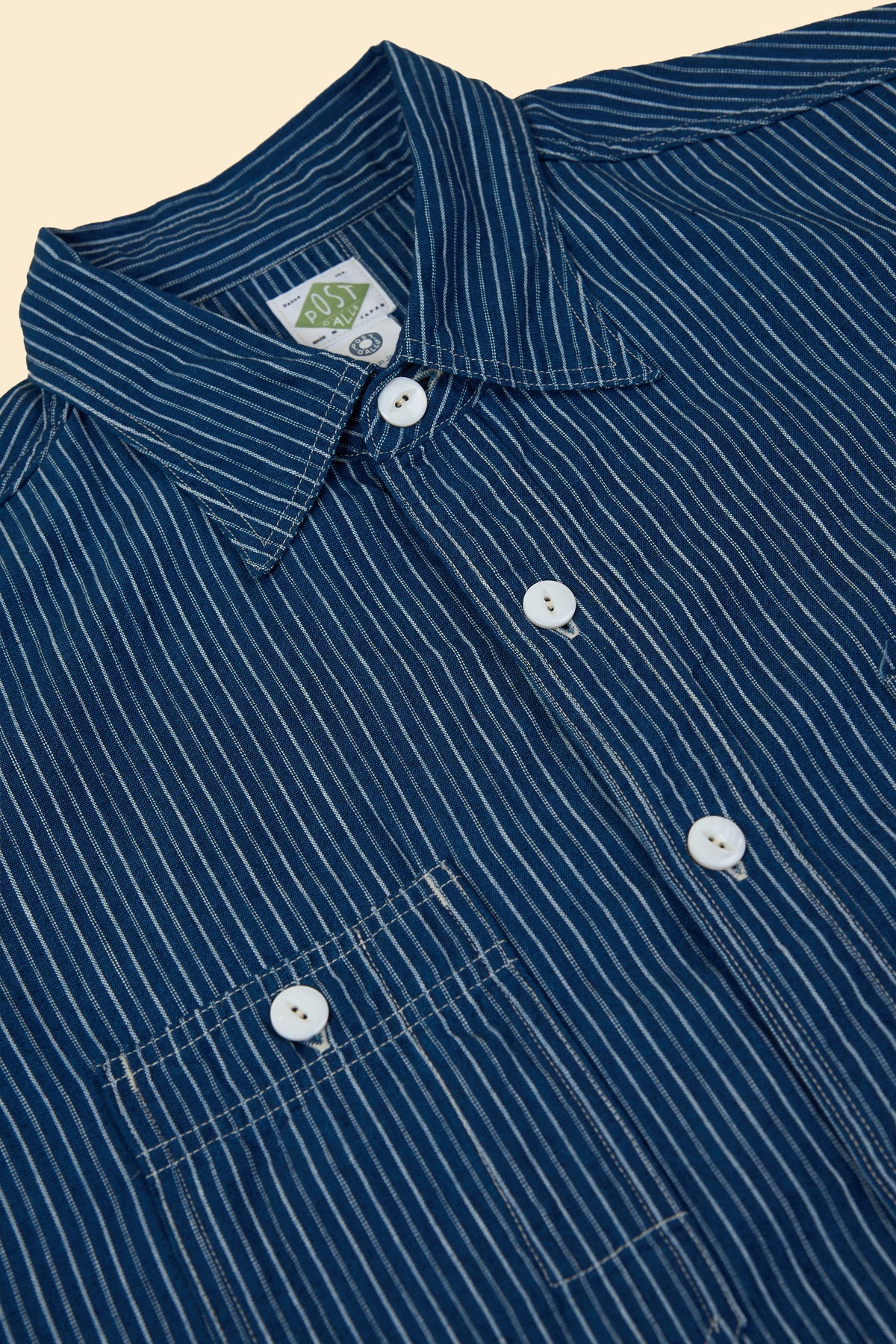POST O'ALLS No. 6 Shirt - Vintage Calico Stripe