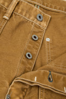 POST O'ALLS W-Knee Dungaree - Brown Vintage Canvas