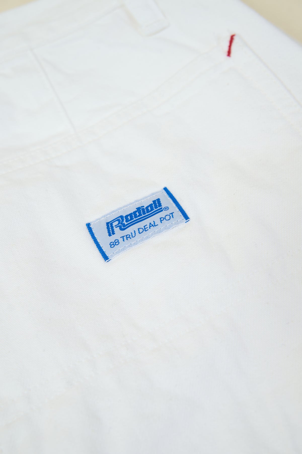 Radiall Chev Wide Fit Carpenter Pants - White