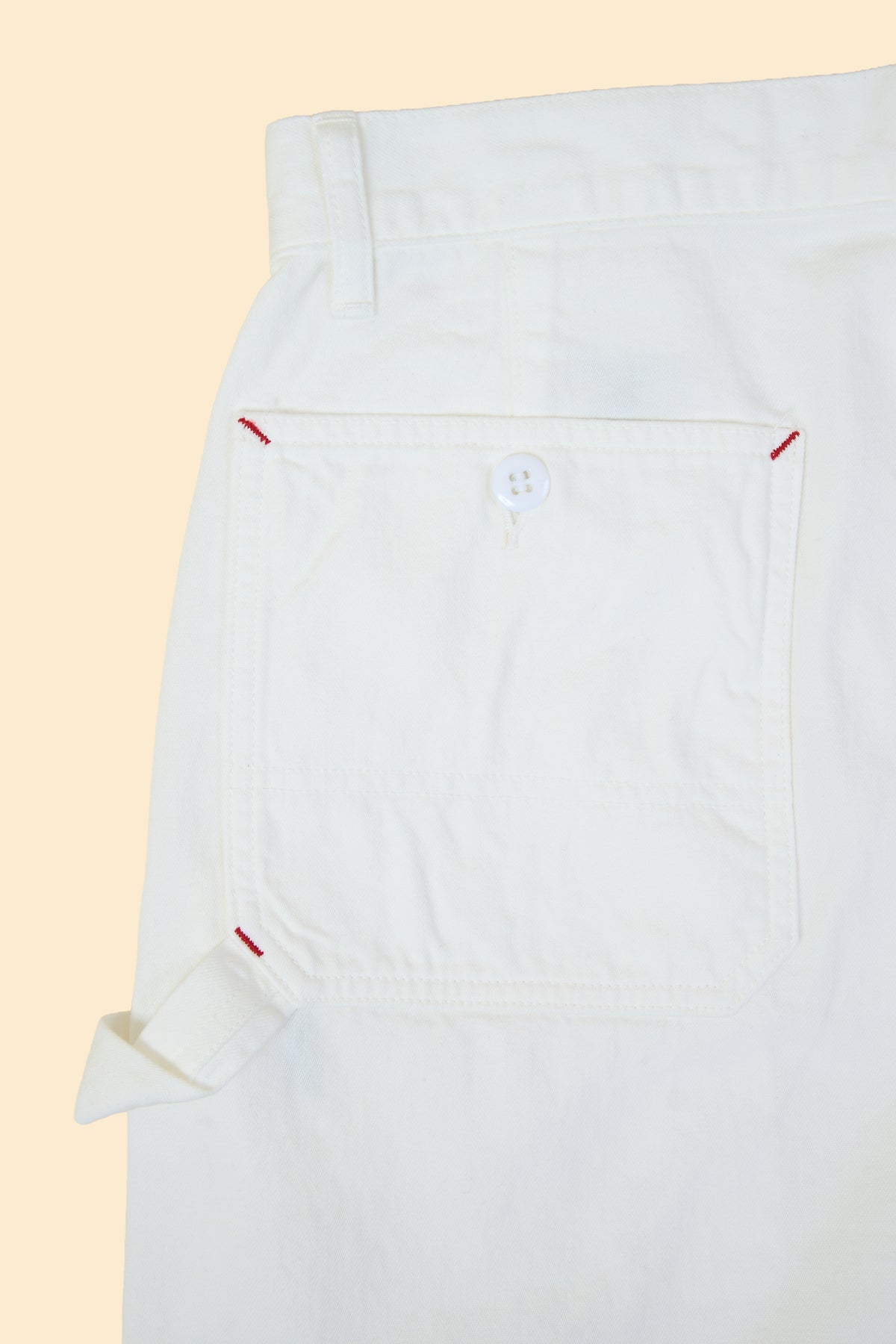 Radiall Chev Wide Fit Carpenter Pants - White