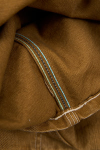 POST O'ALLS W-Knee Dungaree - Brown Vintage Canvas