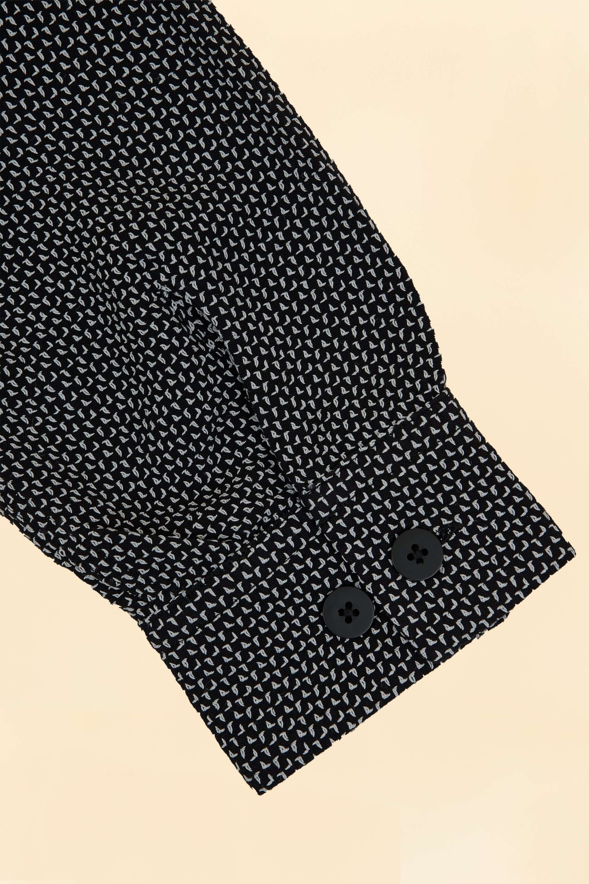 RATS Sashiko Dobby Shirt - Black