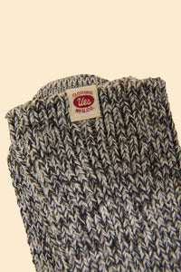 UES Melange Crew Length Socks - Heather Grey