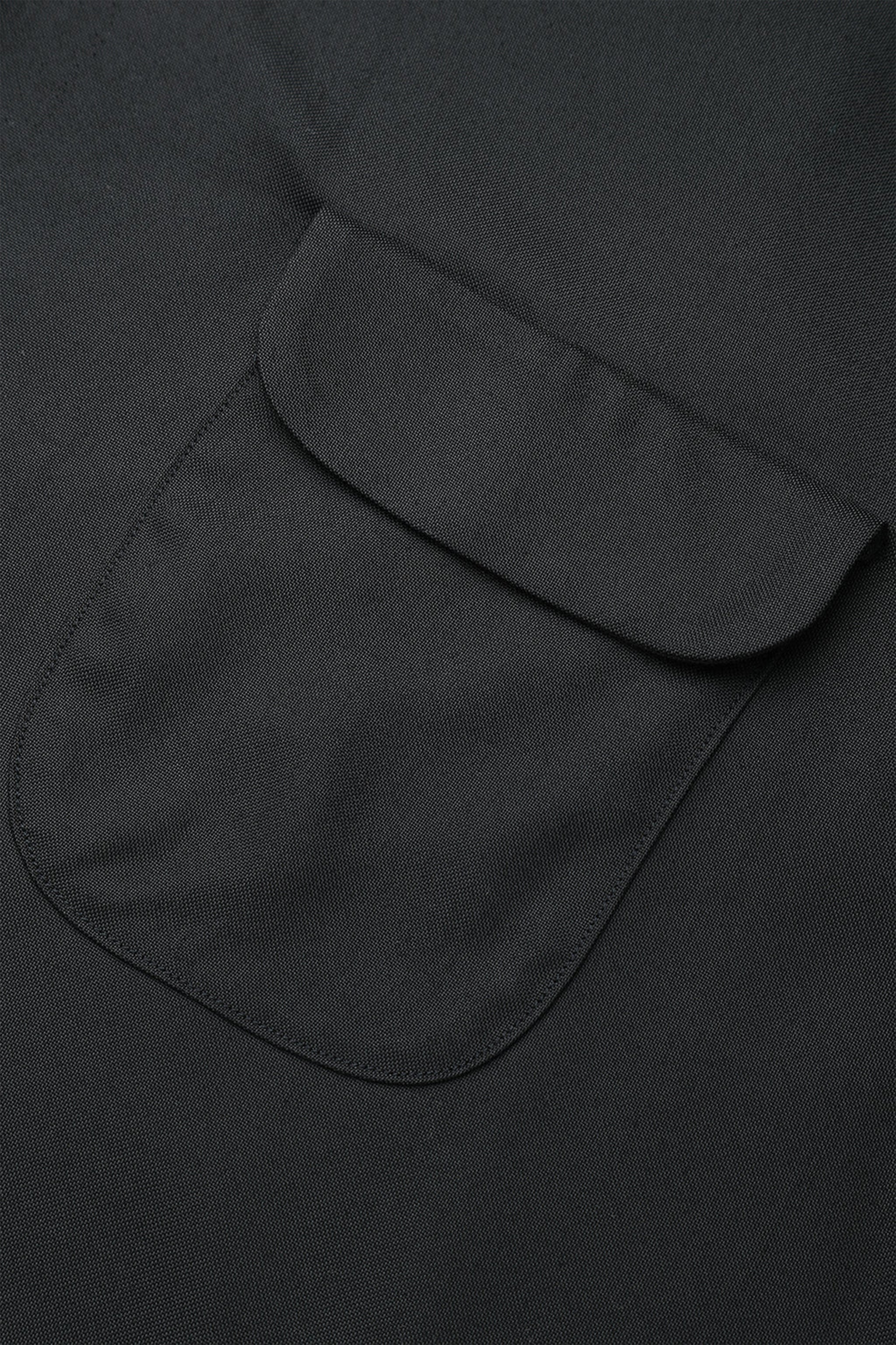 Wearmasters Lot.878 Flap Pocket Rayon Shirt S/S - Black