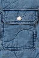 Rats Denim Quilted Shirt Jacket
