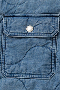 Rats Denim Quilted Shirt Jacket