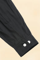 Wearmasters Lot.877 Flap Pocket Rayon Shirt L/S - Black