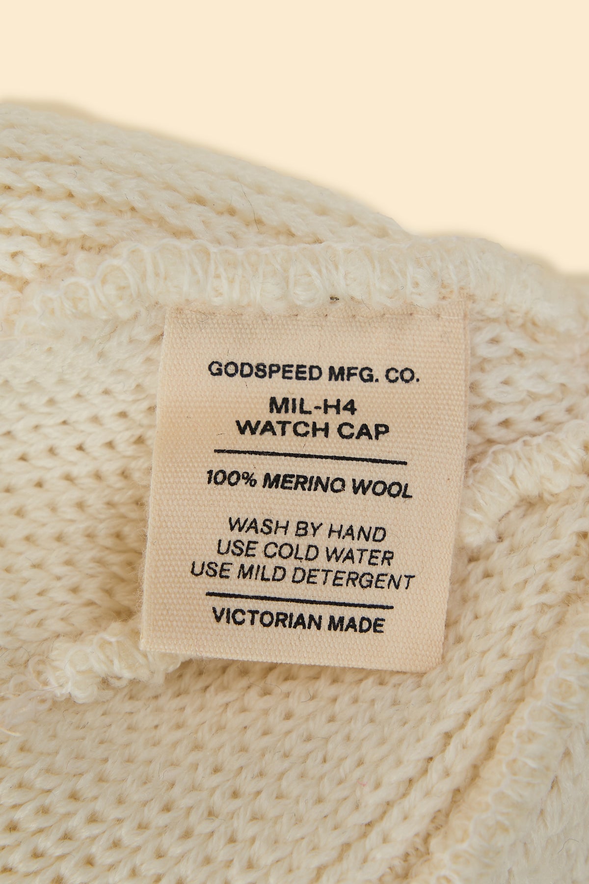 Godspeed MIL-H4 Watch Cap - White