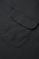 Wearmasters Lot.877 Flap Pocket Rayon Shirt L/S - Black