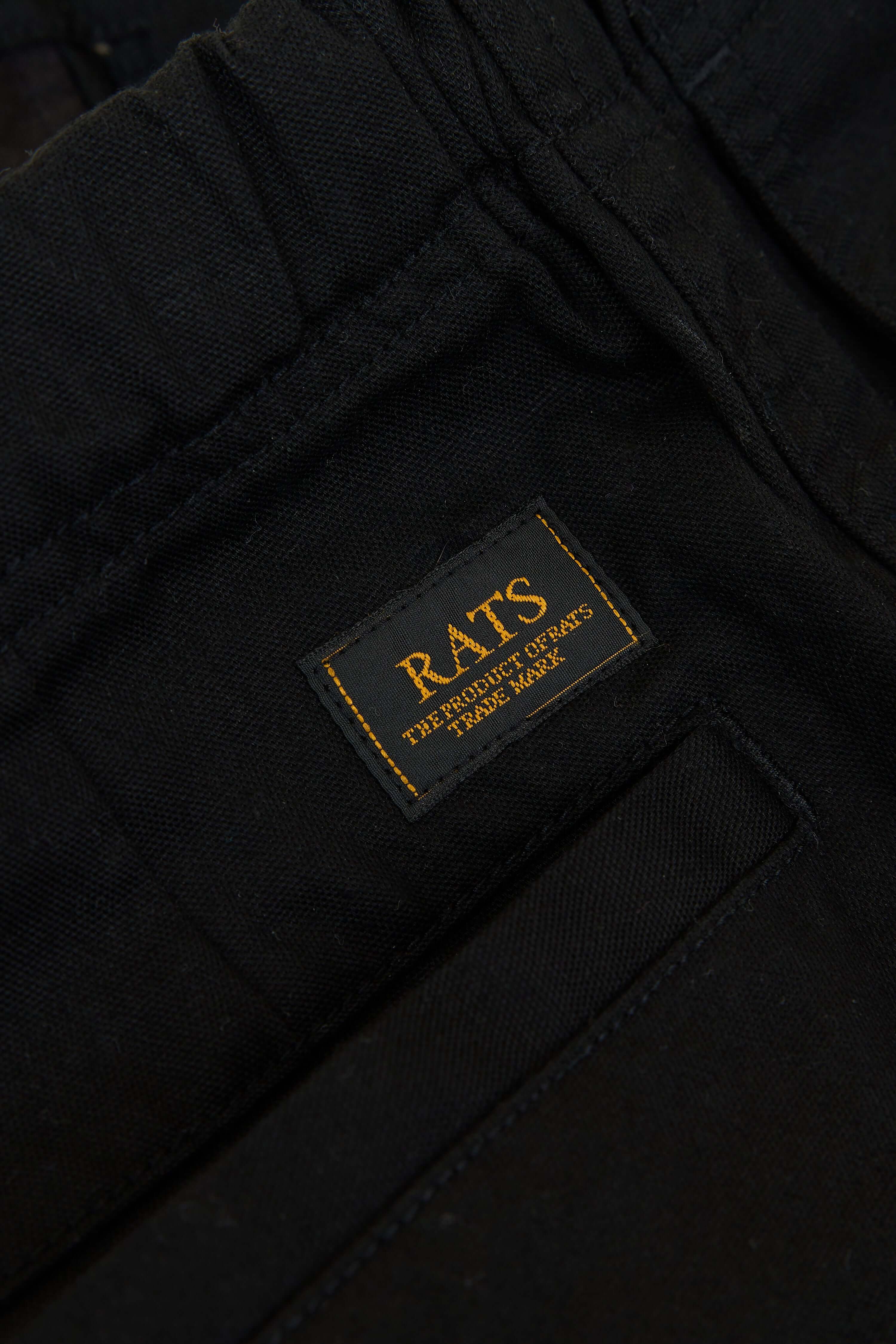 RATS Cotton Easy Pants - Black