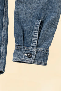 Rats Stand Collar Denim Shirt Indigo