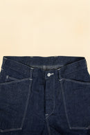TCB Jeans Catface 10.2oz Denim Work Trousers - Indigo