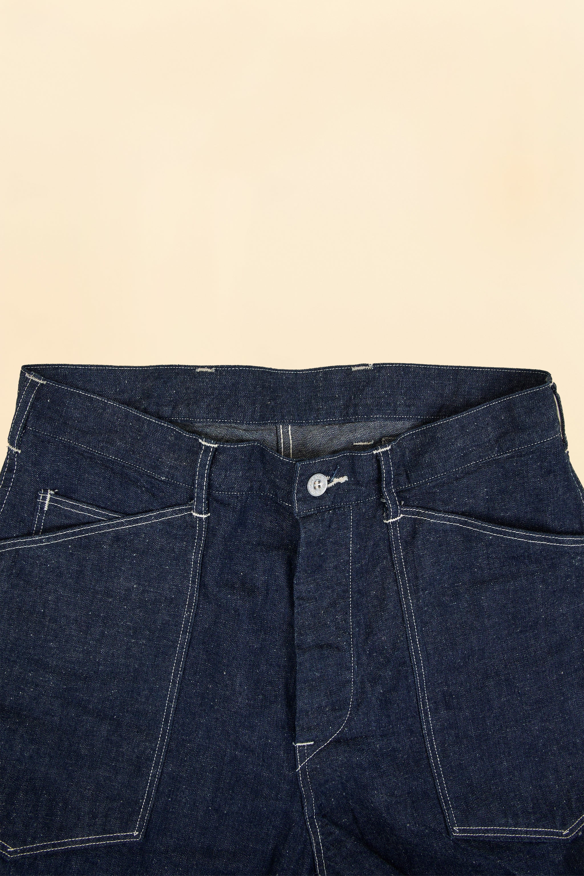 TCB Jeans Catface 10.2oz Denim Work Trousers - Indigo
