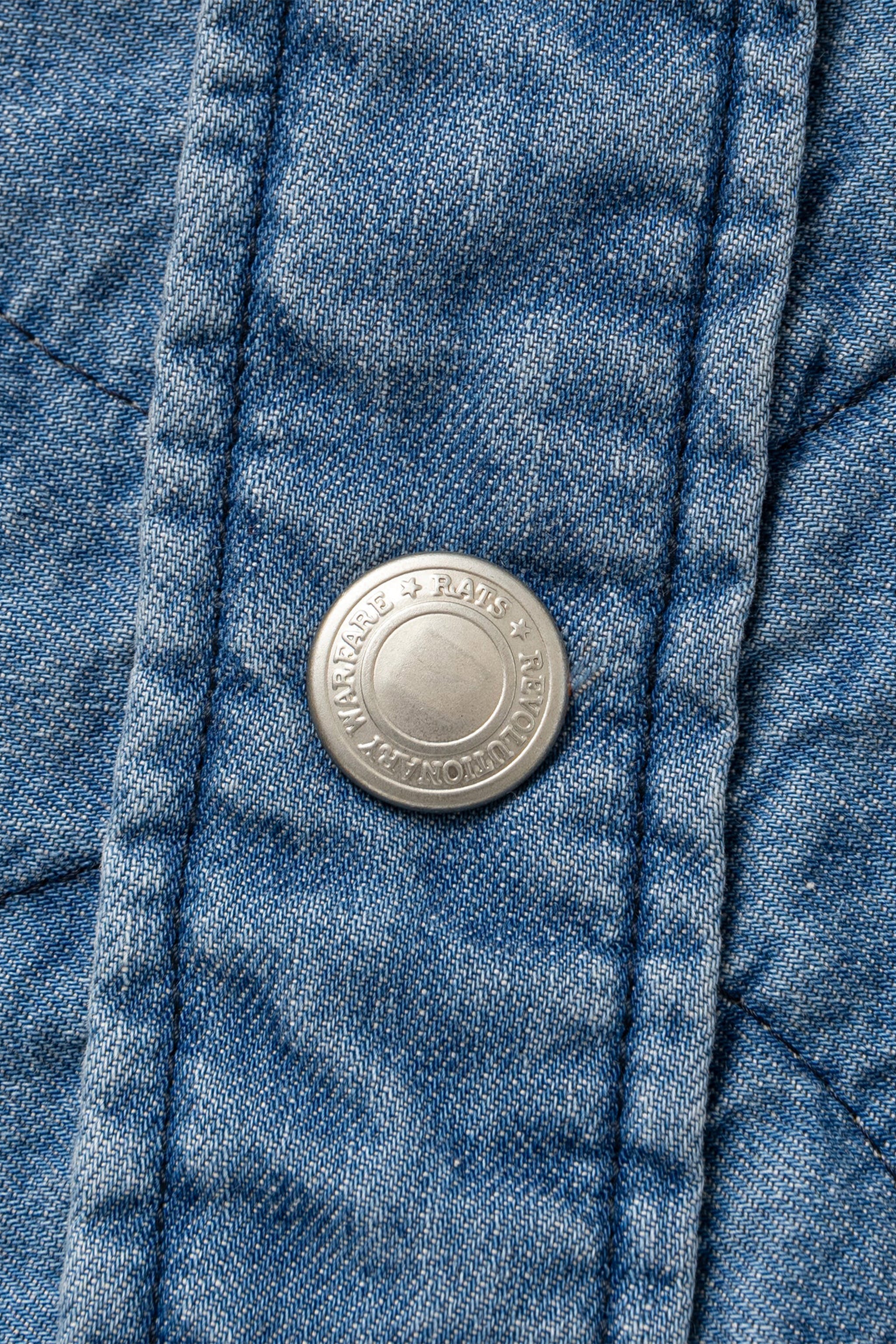 Rats Denim Quilted Shirt Jacket