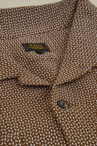 RATS Sashiko Dobby Shirt - Brown