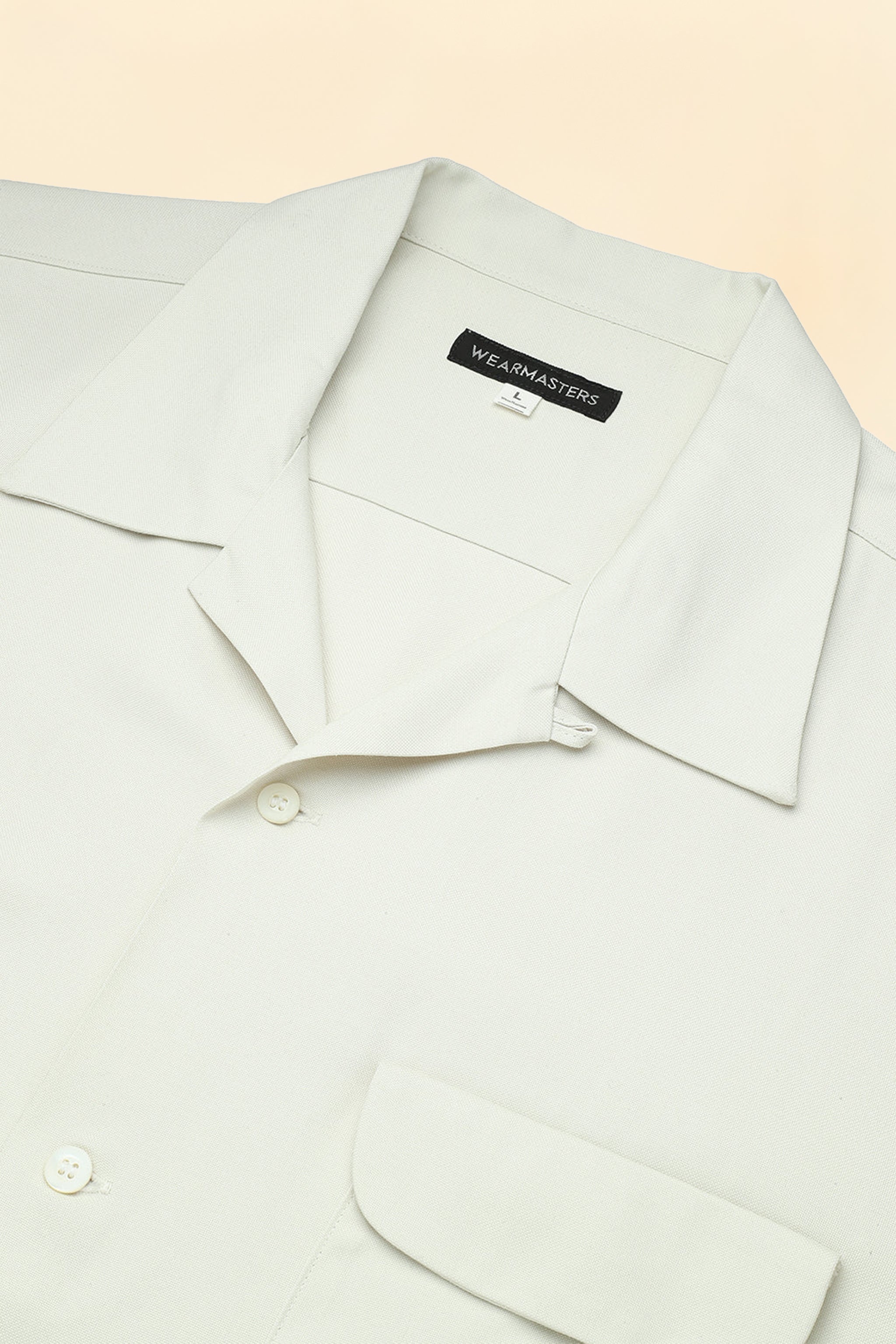 Wearmasters Lot.878 Flap Pocket Rayon Shirt S/S - Natural