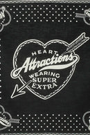 Wearmasters Heart Attractions Bandana - Black