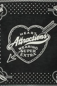 Wearmasters Heart Attractions Bandana - Black