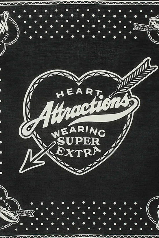 Wearmasters Heart Attractions Bandana - Black