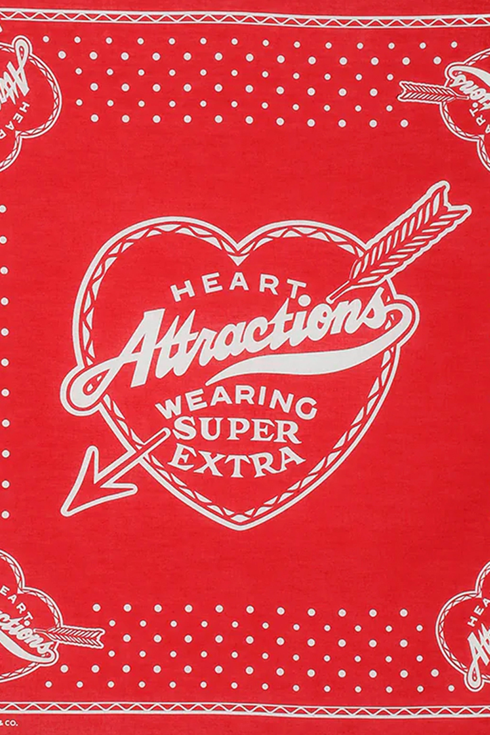 Wearmasters Heart Attractions Bandana -Red