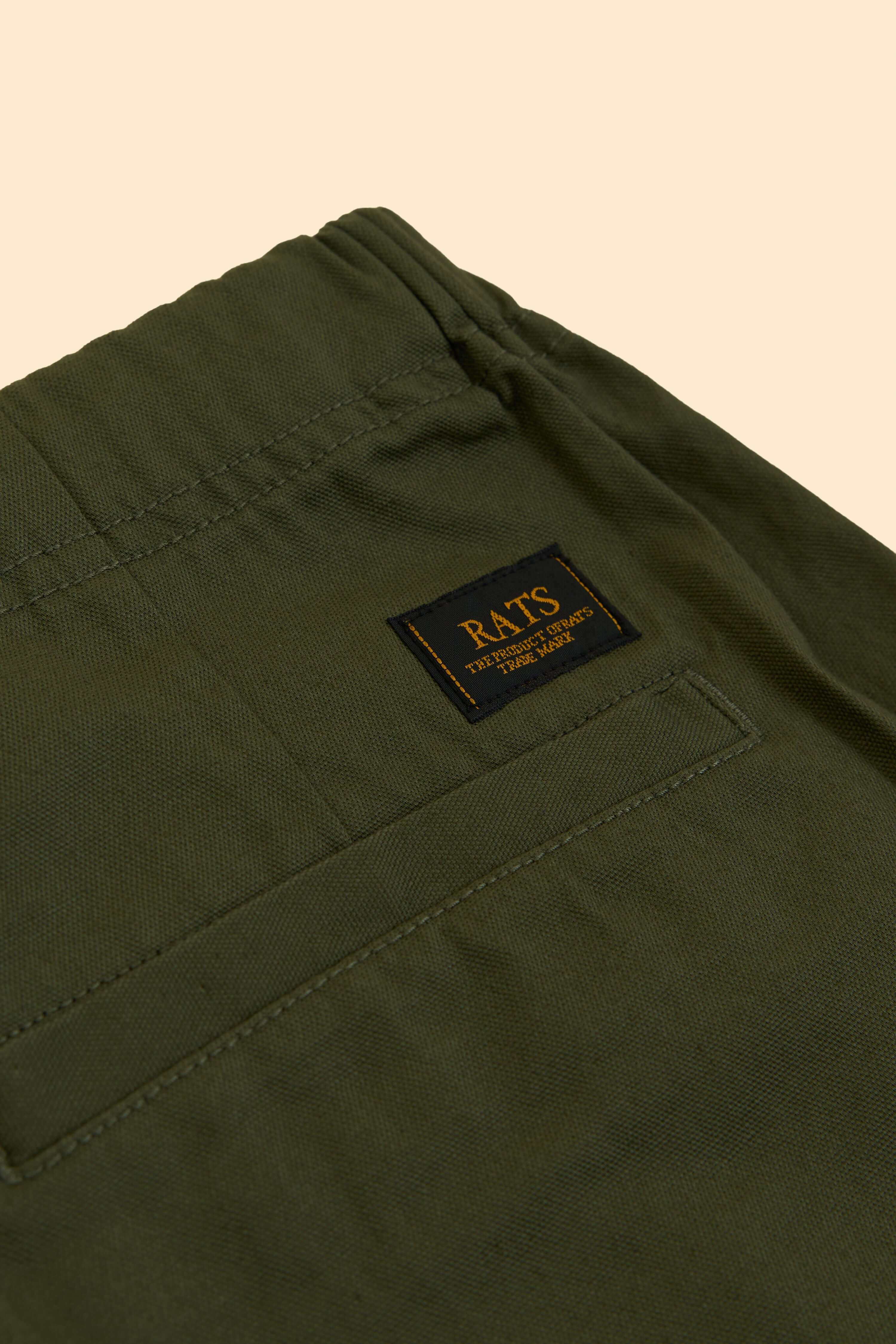 RATS Cotton Easy Pants - Khaki