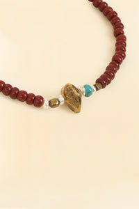 SunKu Antique Beads Bracelet-  Brown