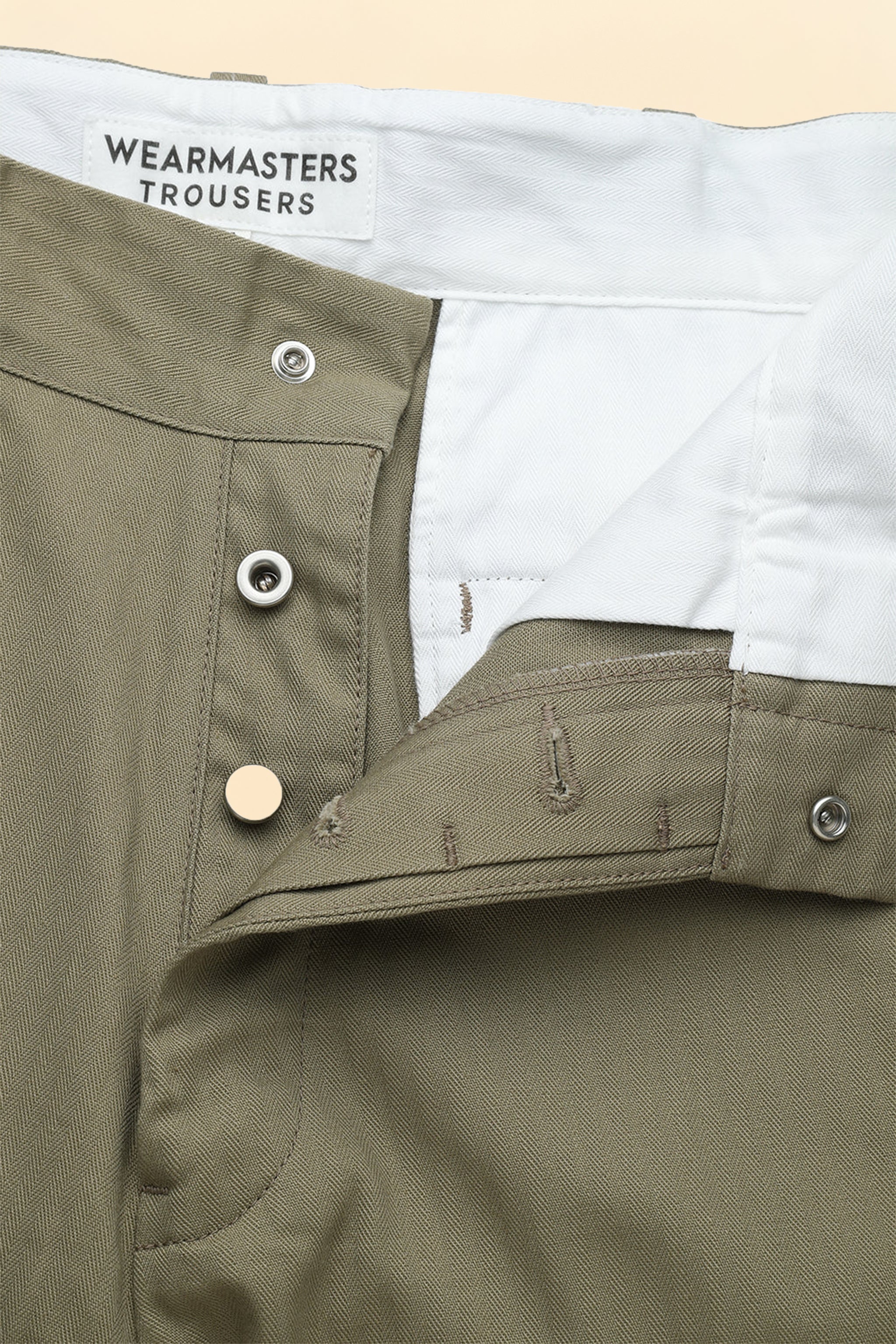 Wearmasters Lot.720 Heritage Trousers / US Navy Herringbone -Khaki