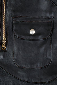 Double Helix 'Innovator' Horsehide Leather Jacket - Black - Double Helix - URAHARA