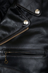 Double Helix 'Innovator' Horsehide Leather Jacket - Black - Double Helix - URAHARA