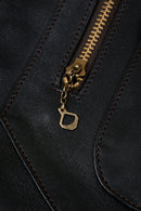 Double Helix 'Innovator' Horsehide Leather Jacket - Black - Double Helix - URAHARA