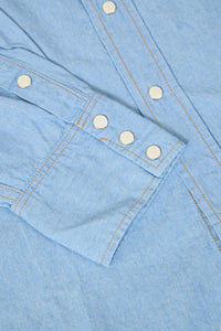Dubble Works Lot. 43001 Western Shirt - Sax Blue - Dubble Works - URAHARA
