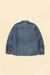 Rats Stand Collar Denim Shirt Indigo