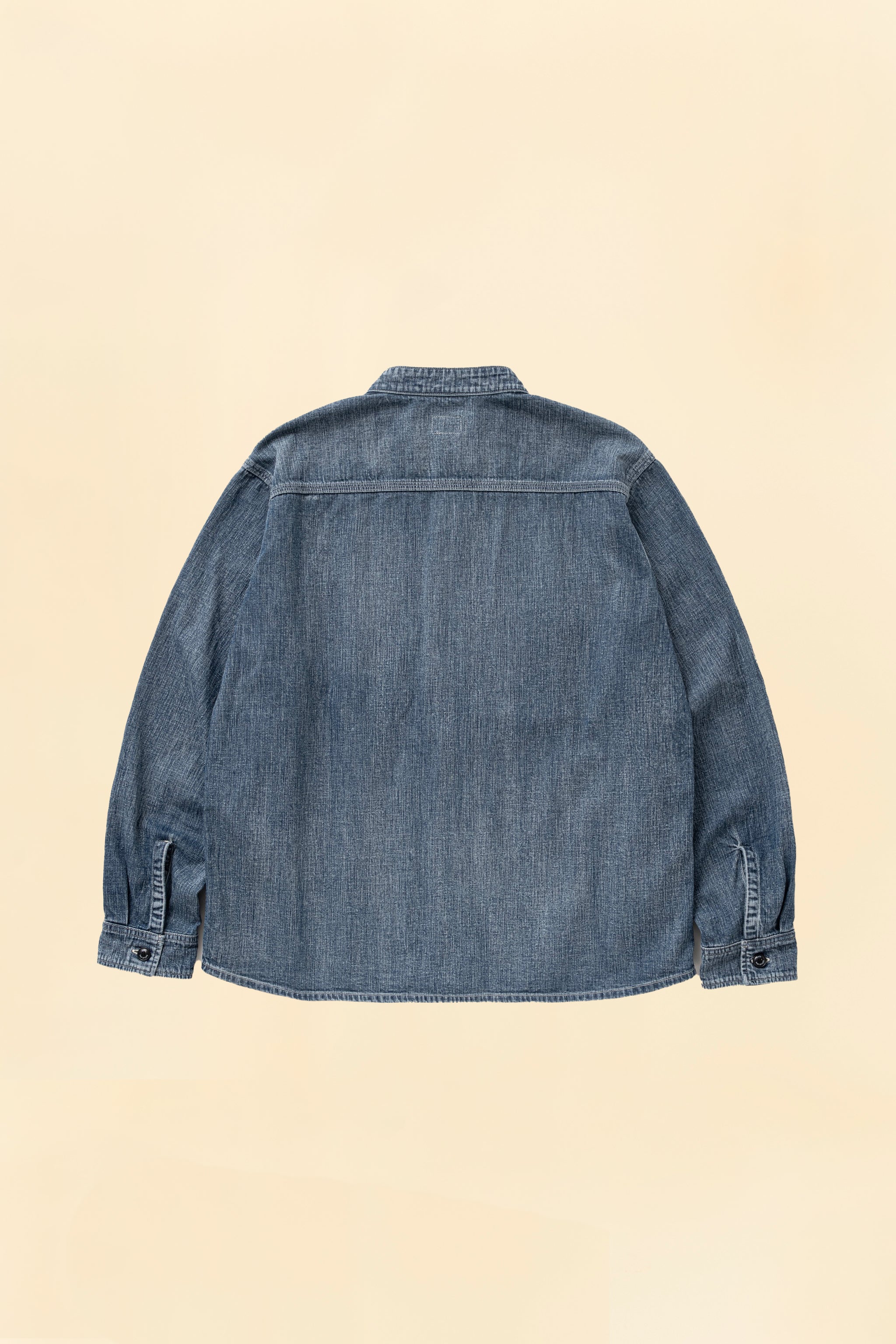 Rats Stand Collar Denim Shirt Indigo