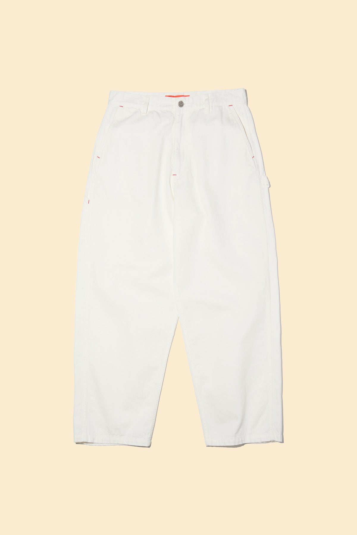 Radiall Chev Wide Fit Carpenter Pants - White