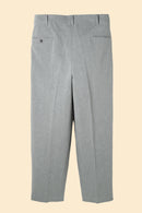 Wearmasters Double Tuck Pants - Cotton Linen Chambray Grey