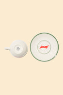 Radiall Ribbons Cup & Saucer - Ivory