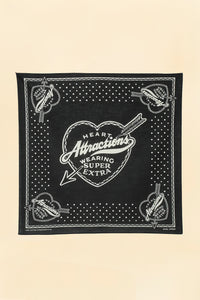 Wearmasters Heart Attractions Bandana - Black