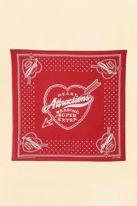 Wearmasters Heart Attractions Bandana -Red