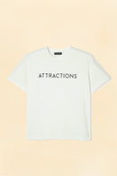 Wearmasters Lot.791 ATTRACTIONS Logo Tee -White