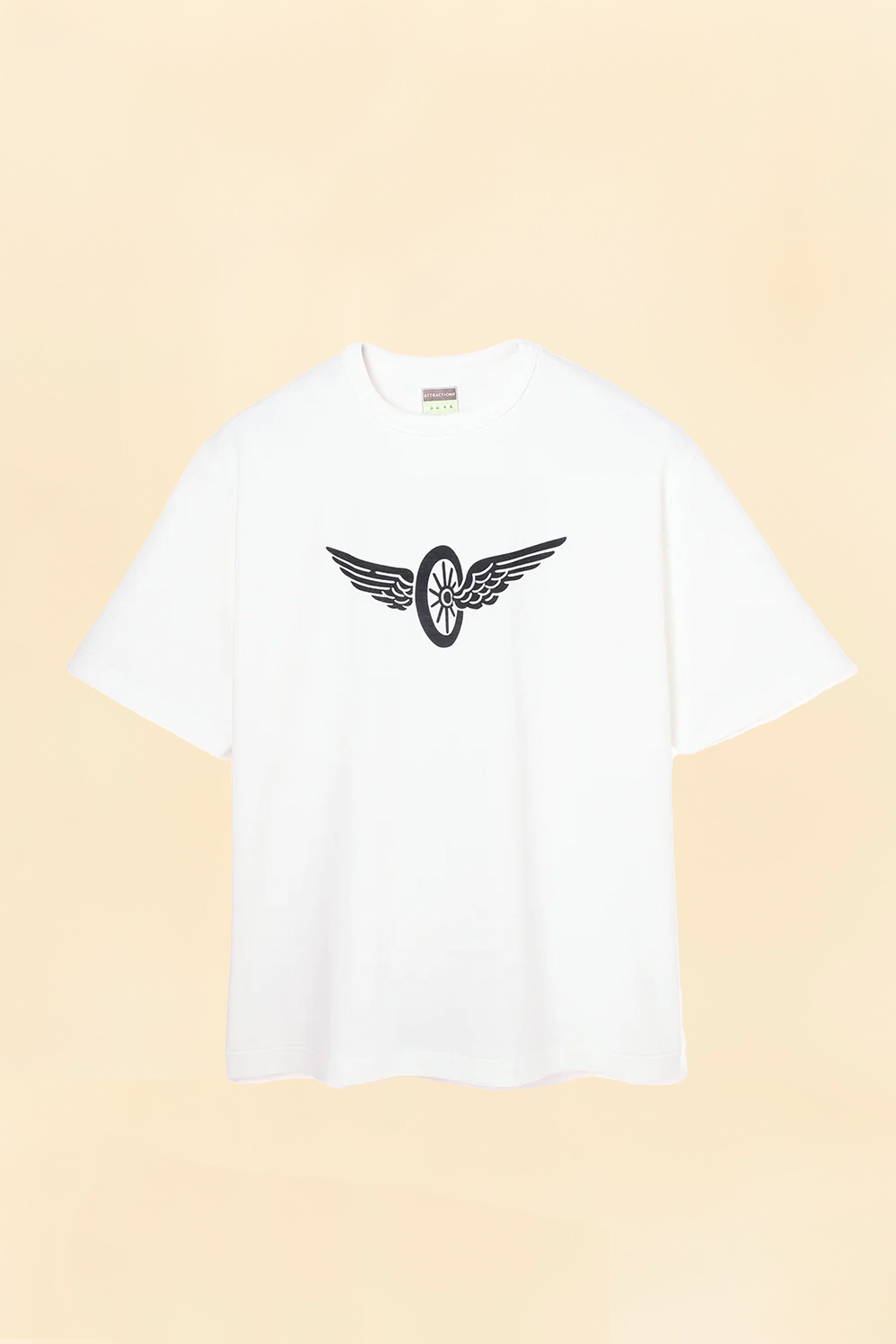 Wearmasters Flying Wheel T-Shirt -White