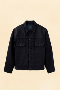 Momotaro #002 Standard Black Selvedge Denim Jacket - 14.7oz