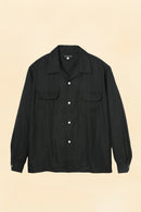 Wearmasters Lot.877 Flap Pocket Rayon Shirt L/S - Black
