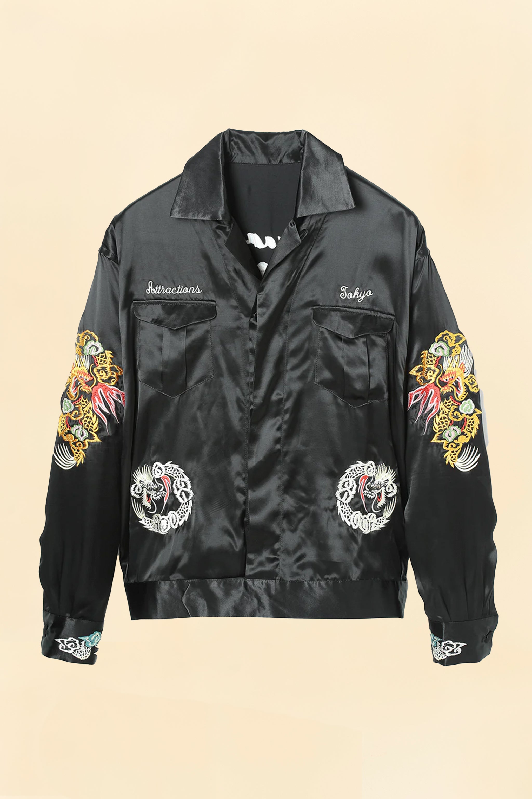 Wearmasters Lot.873 Souvenir Rayon Jacket -Black