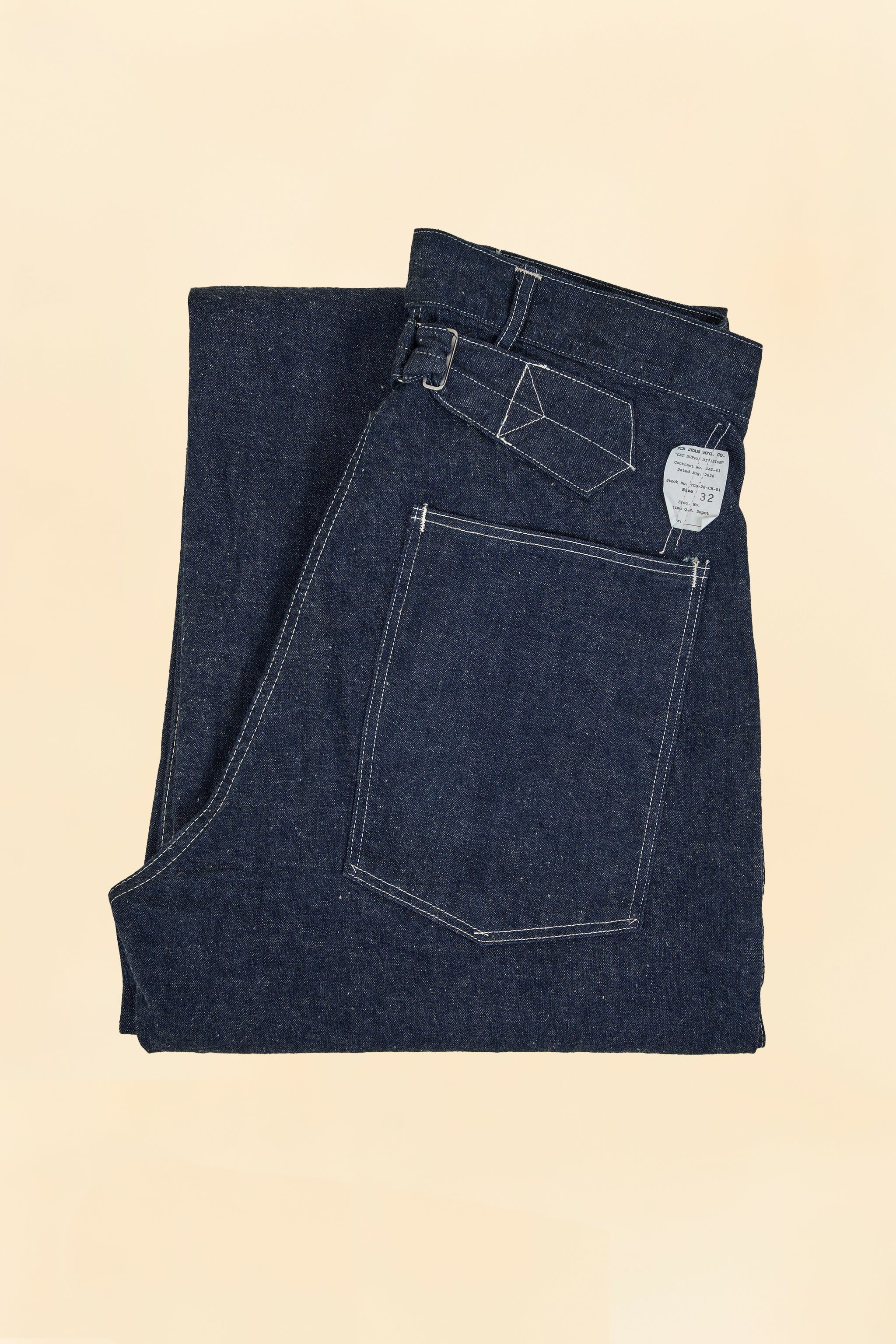 TCB Jeans Catface 10.2oz Denim Work Trousers - Indigo