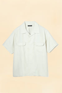 Wearmasters Lot.878 Flap Pocket Rayon Shirt S/S - Natural