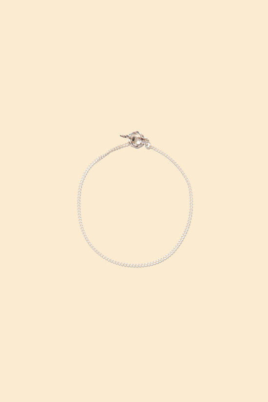 Radiall Curb T-Bar Bracelet - Silver
