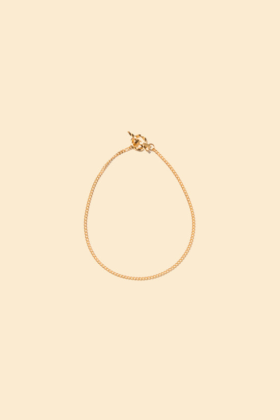 Radiall Curb T-Bar Bracelet - Gold