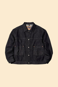 Radiall Classic 350 Top Trucker Jacket - Deep Black